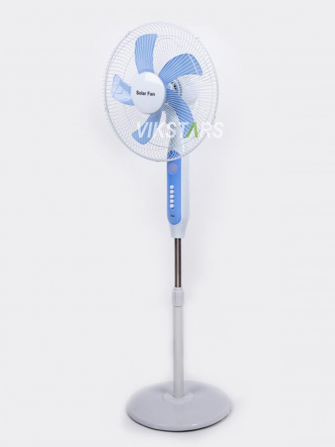 Gorąco sprzedawany 5-ławkowy 16-calowy wiatraki słoneczne z lampą LED z panelem i baterią Wiatraki słoneczne podłogowe 20