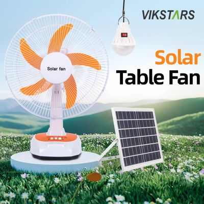 kupować Do kempingu Awaryjny Wentylator Stołowy Zasilany Energią Słoneczną 16 Cali Oszczędność Energii Z Żarówkami produkcja internetowa
