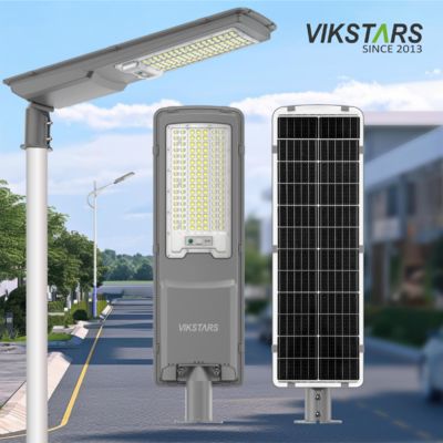 kupować Zewnętrzne zintegrowane światła uliczne słoneczne zewnętrzne lampy drogowe 200w 300w z czujnikiem światła produkcja internetowa