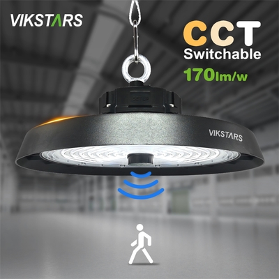 170lm/w Wysokiej jasności UFO Wysokie światła wspierają 3CCT z czujnikiem ruchu