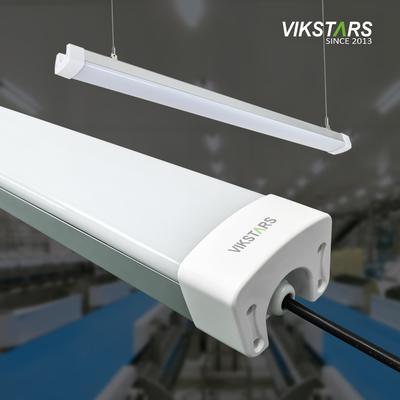 72W Zawieszone światło liniowe LED IP65 120lm / W oszczędza energię w przypadku półotwartej hali