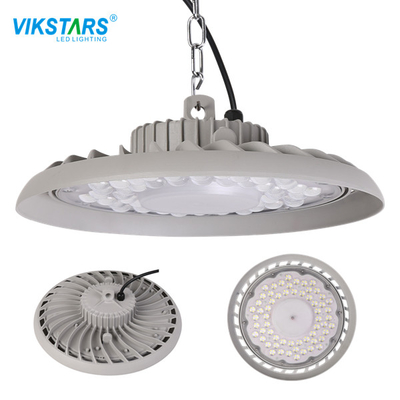 Szare UFO 100W Oświetlenie LED High Bay 135lm / W 295 * 95mm na kort do badmintona